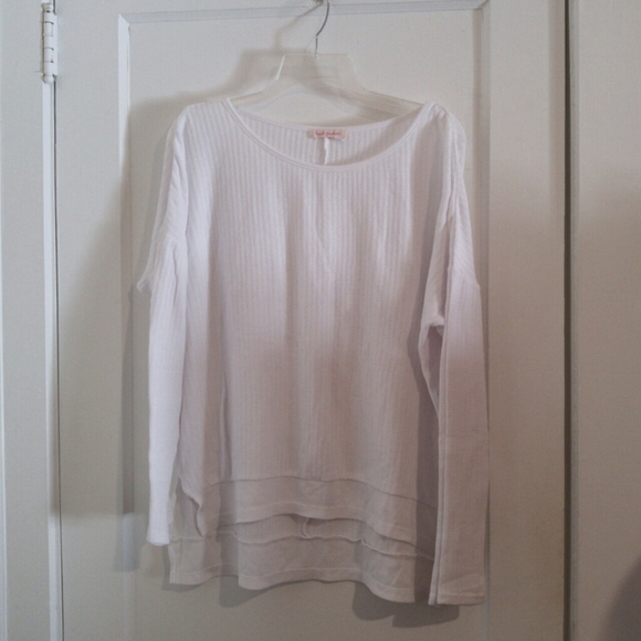 fresh produce Sweaters - Fresh Produce thin white oversized pullover sweater top size medium/large